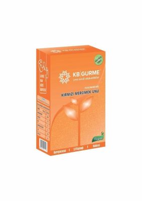 KB Gurme Glutensiz &amp; Vegan Filizlendirilmiş Kırmızı Mercimek Unu 500 Gr