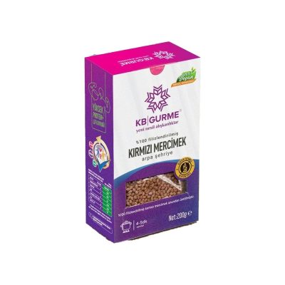 KB Gurme Glutensiz &amp; Vegan Kırmızı Mercimek Unu Arpa Şehriye 200 Gr